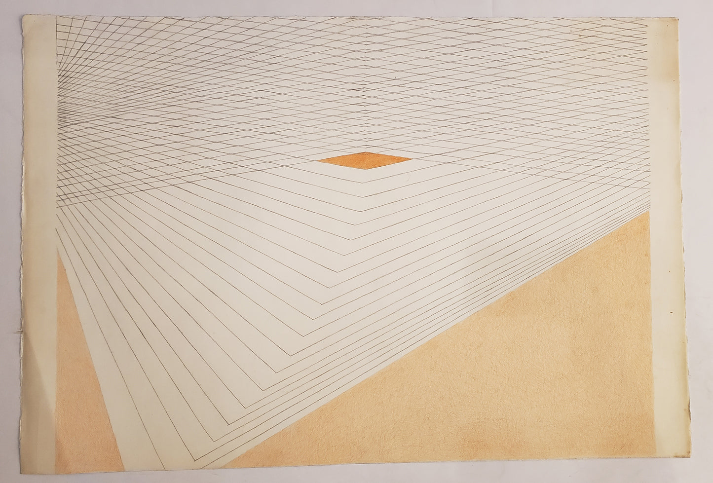 Untitled (Orange Diamond), Drawing