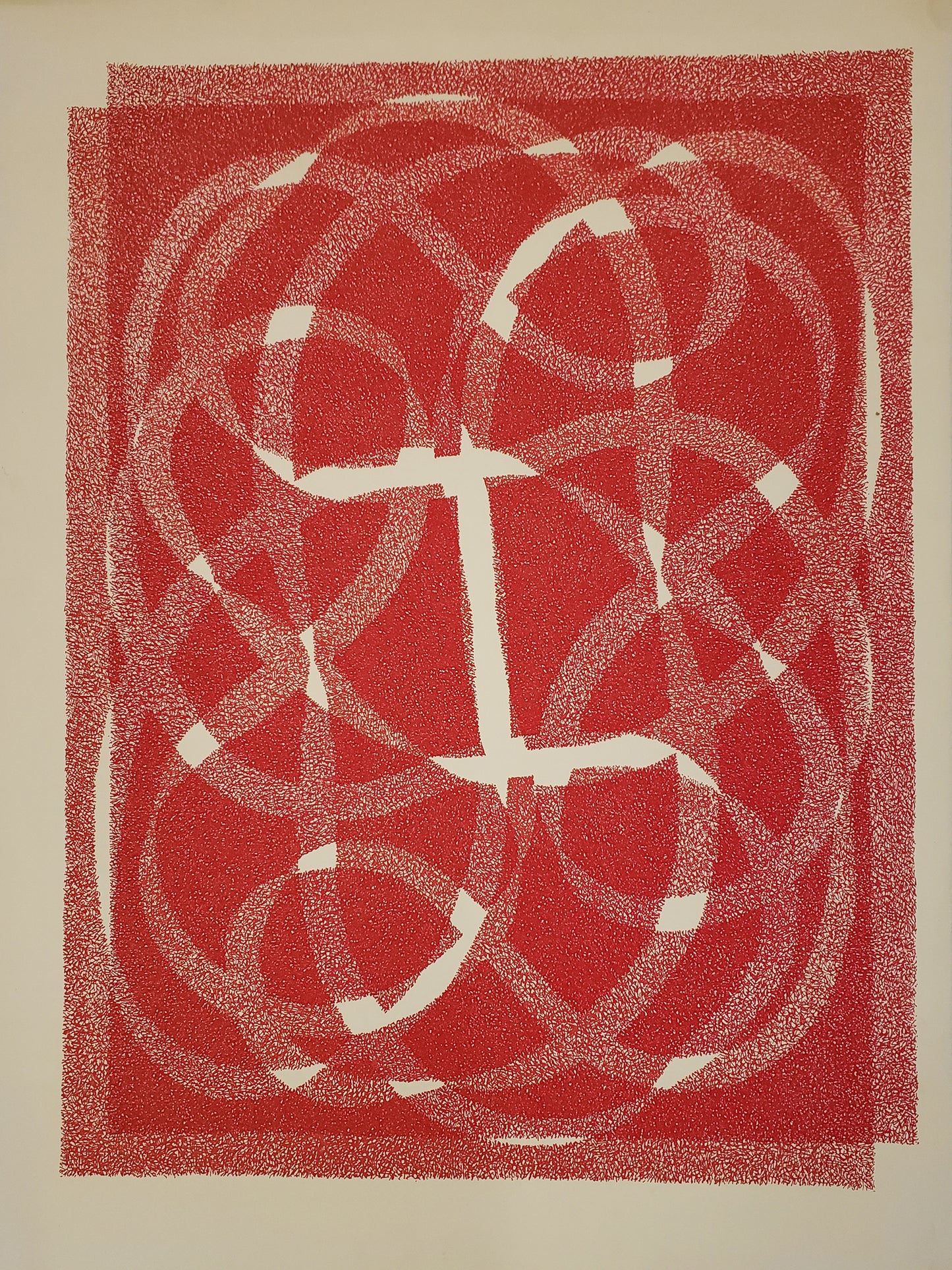 White Line - Red (Variation 2), Print