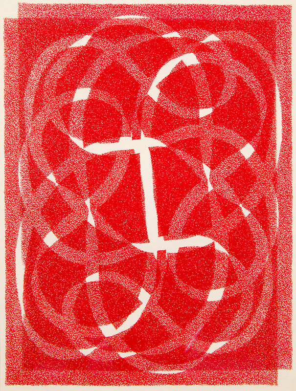 White Line - Red (Variation 2), Silkscreen Print