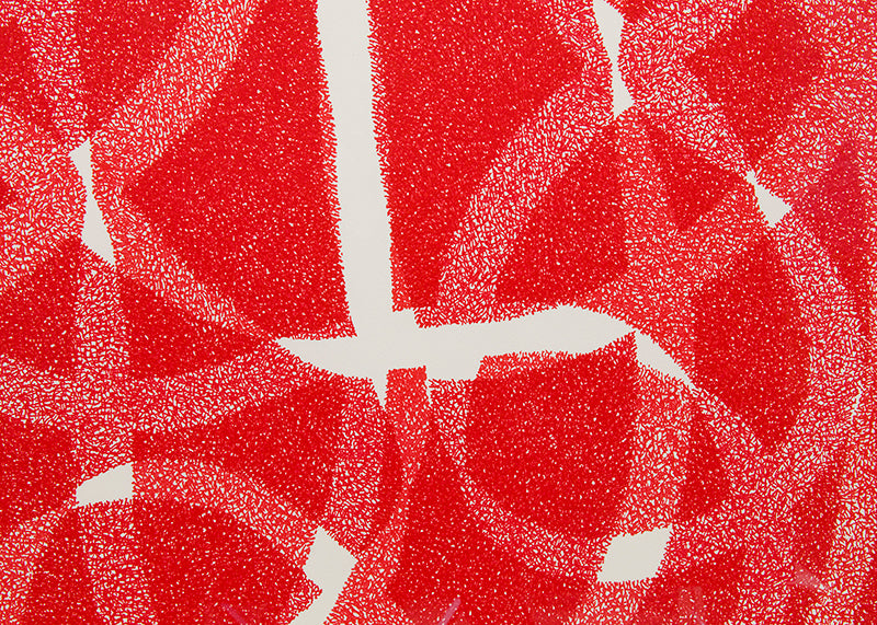 White Line - Red (Variation 2), Silkscreen Print