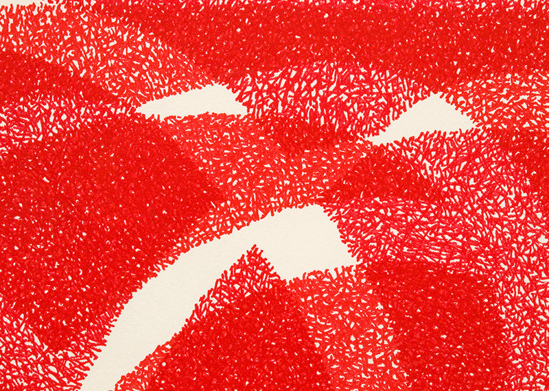 White Line - Red (Variation 2), Silkscreen Print