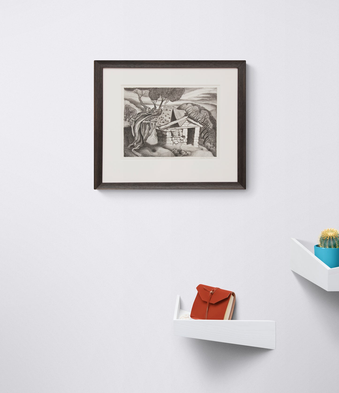 Prospector's Cabin (Mountain Cabin), Print, circa 1937