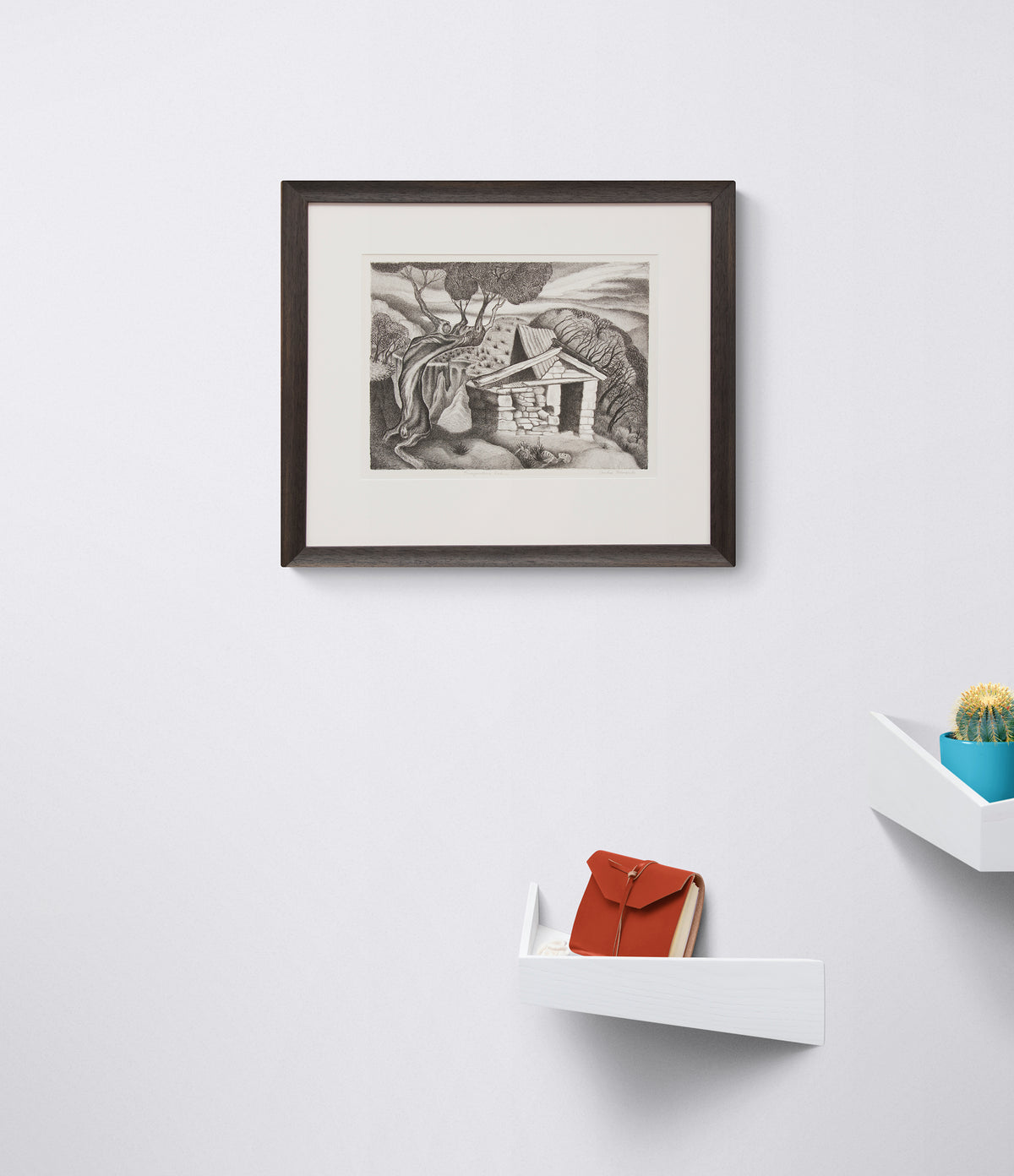 Prospector's Cabin (Mountain Cabin), Print, circa 1937