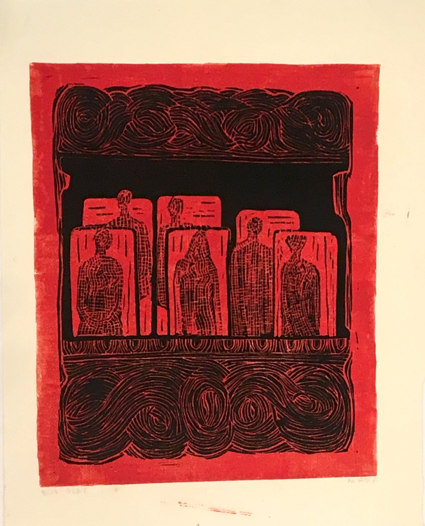 Box Seat (Abstracted Theater Box), Print