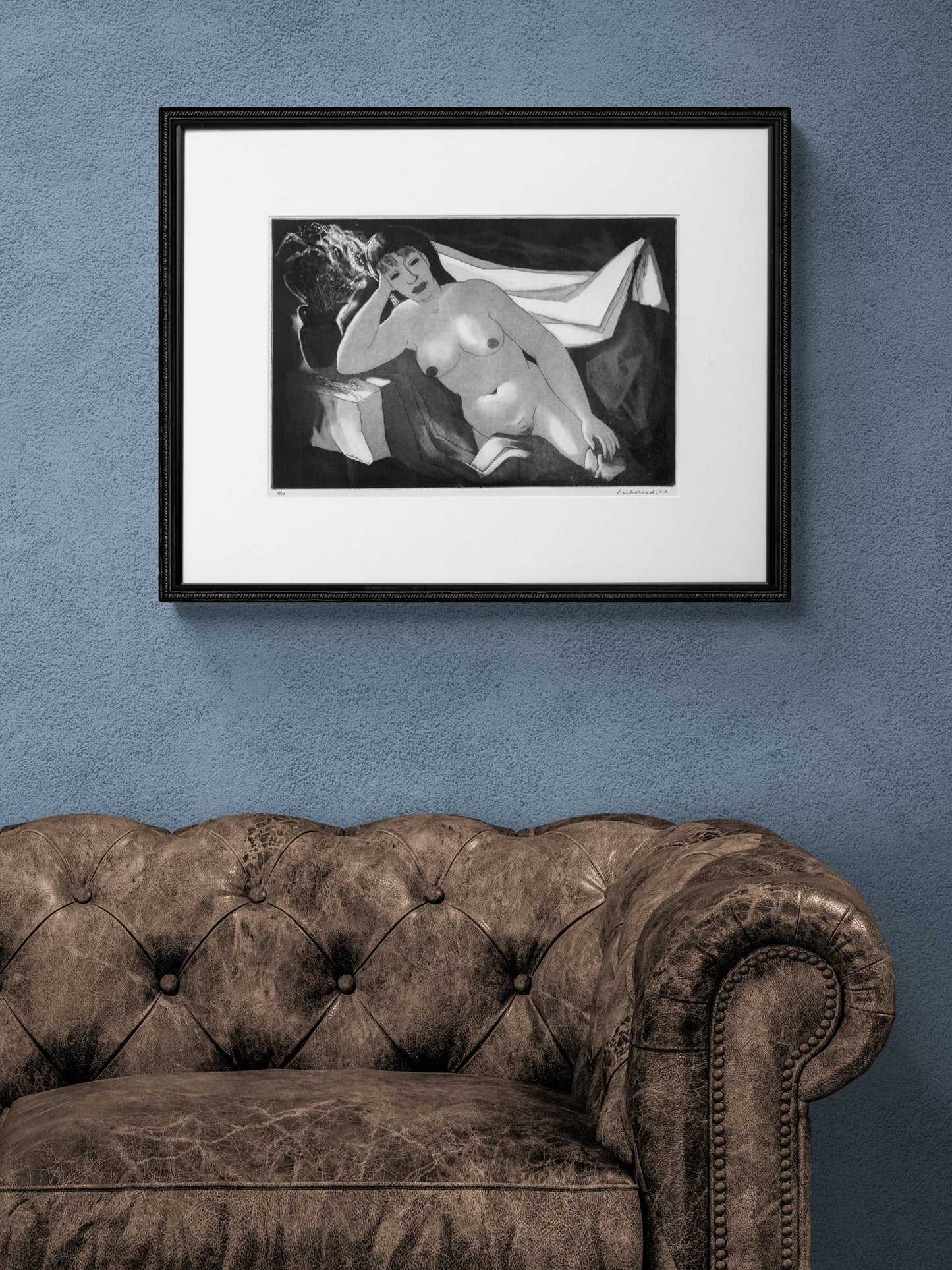 Nude with Winter Bouquet; 11/30, Print, 1972