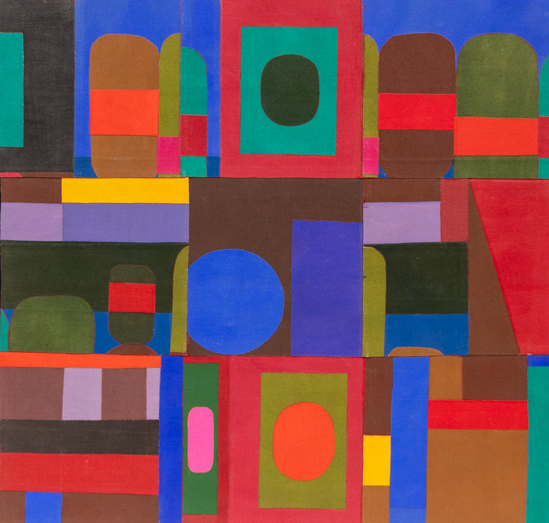 Margo Hoff (1910-2008) artwork for sale. Nine Square, Painting, Denver, Colorado, Art Gallery)