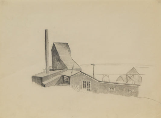 Colorado Mine Study, Drawing, circa 1932
