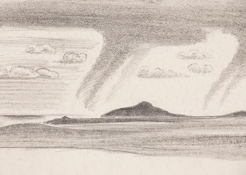 New Mexico Rain #7 (Storm over Southwestern Plain), Drawing, circa 1925