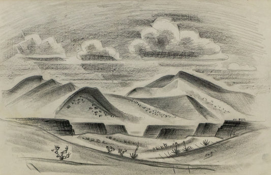 Northern New Mexico, Drawing, circa 1927