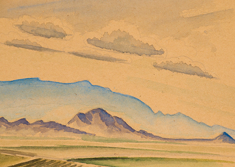 Sandia Mountains, New Mexico, Painting, circa 1927