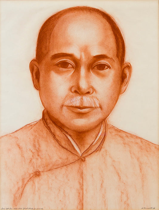 Angelo Di Benedetto (1913-1992) artwork for sale. Sun Yat Sen 1866-1925-Final Study for "Justice Through the Ages, Colorado" mural, Drawing, 1977, Denver, Colorado, Art Gallery)
