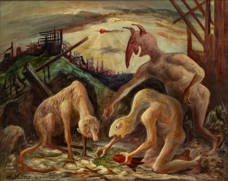 Frederick Shane, Twilight of History, dated 1947, oil Painting
