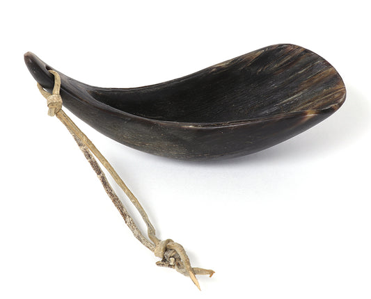 Carved Buffalo Horn Spoon