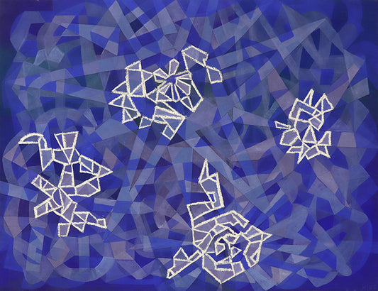 Sea Snow, Acrylic Painting, 1990
