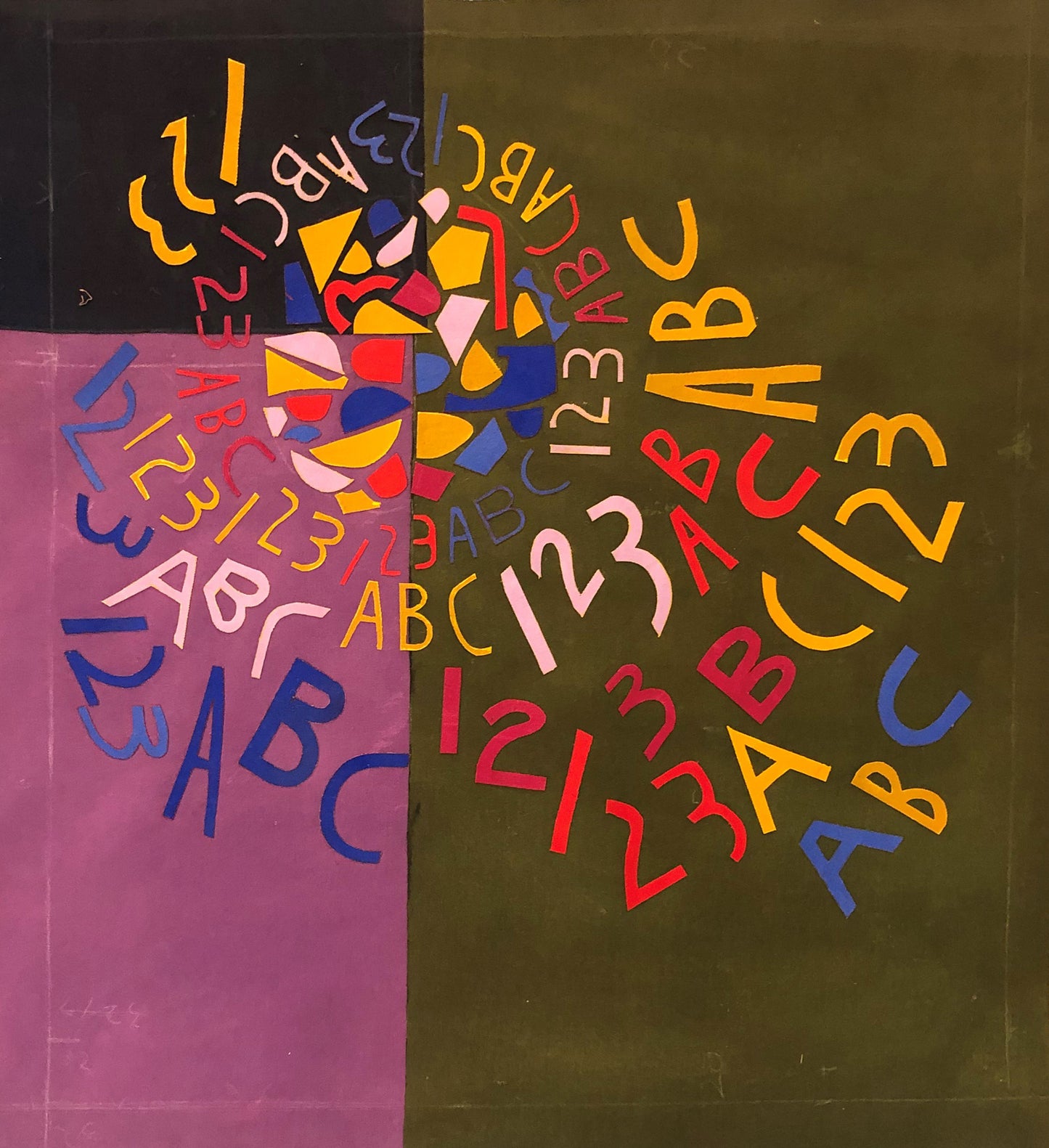 Untitled (ABC 123), Painting