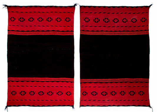 Pair of Classic Period Dress Halves, circa 1875