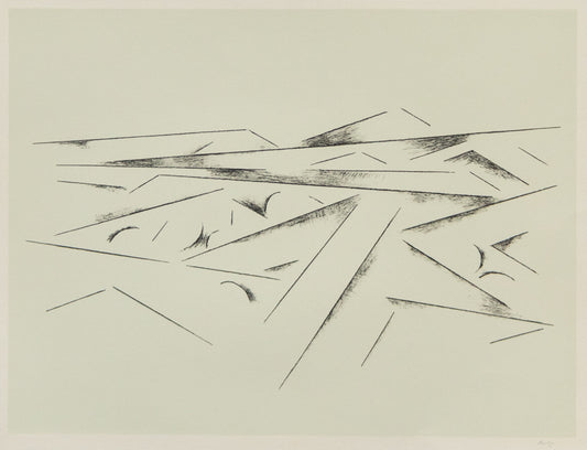 Llano Quemado I (Abstract Landscape), Print, circa 1975