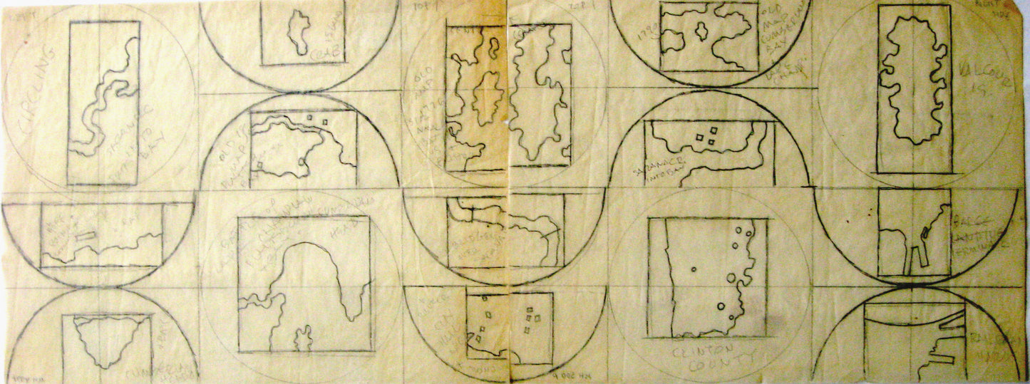 Untitled (Sketch for Mural), Drawing