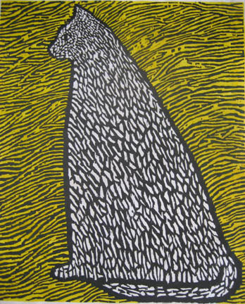 Cat in Grass 9/25, Print