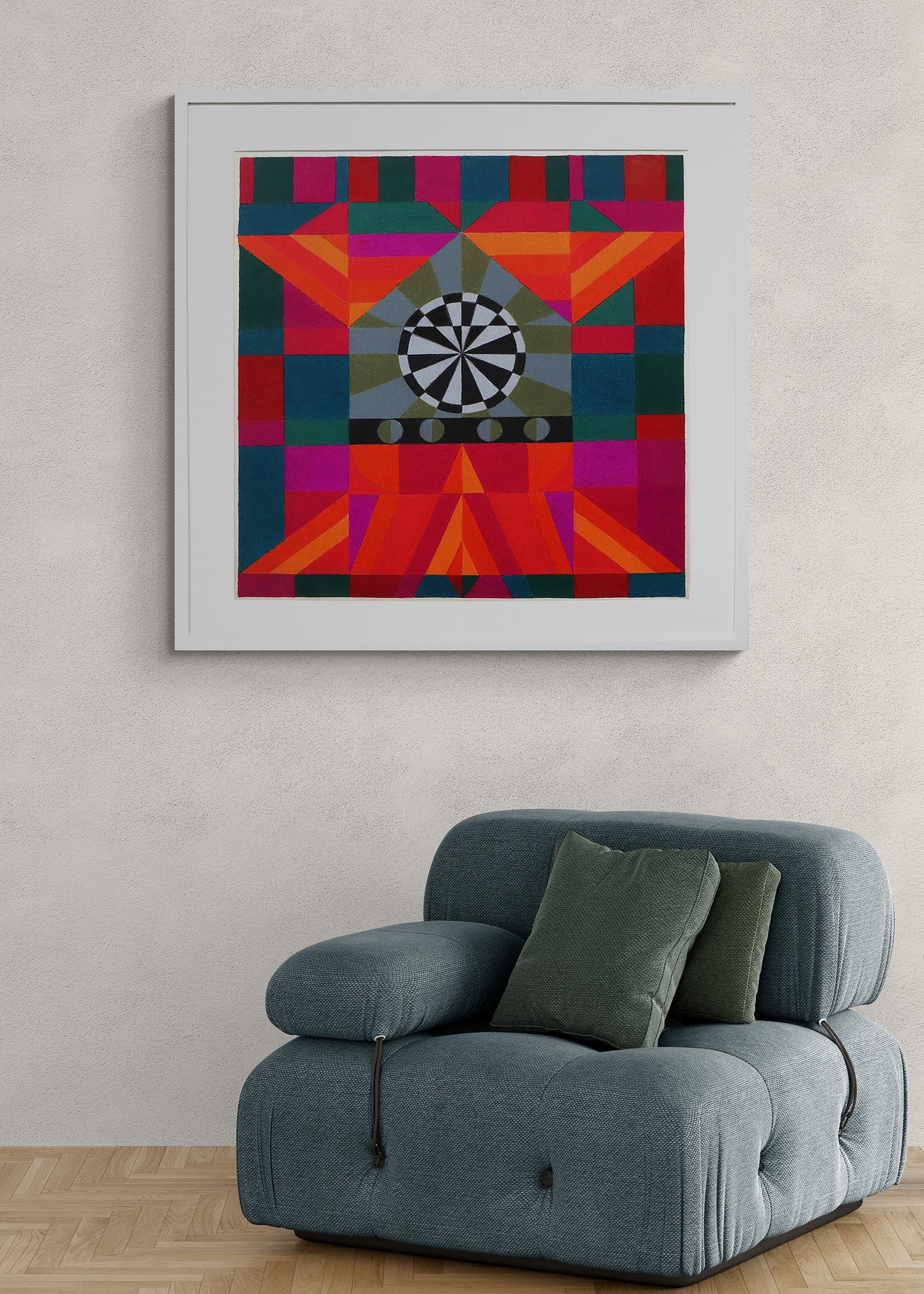 Untitled (Pattern Series) or Circus Series: Target, Drawing, 1980