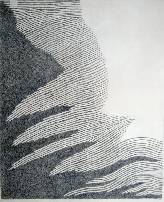 Fog Into Land (Stripes Series), Drawing