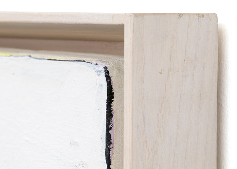 Yellow Sun (Abstract in Yellow, Blue, White & Black), Painting, circa 1975