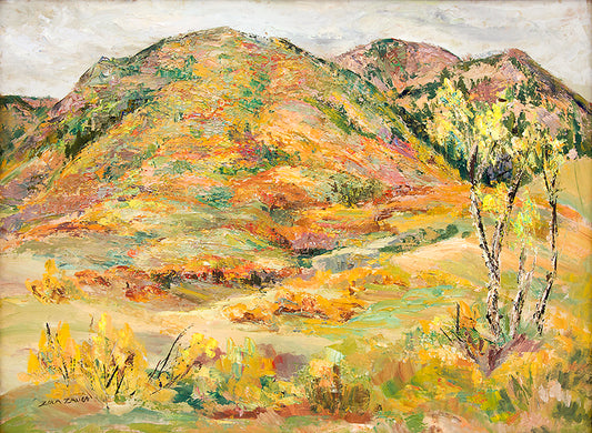 Untitled (Colorado Mountain Landscape, Autumn), Painting, circa 1950