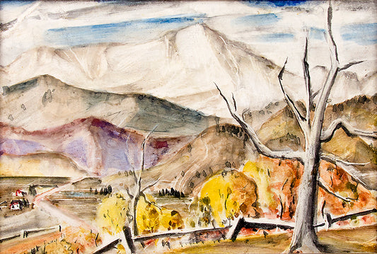 Pikes Peak (Colorado Mountain Landscape in Autumn), Painting, 1941