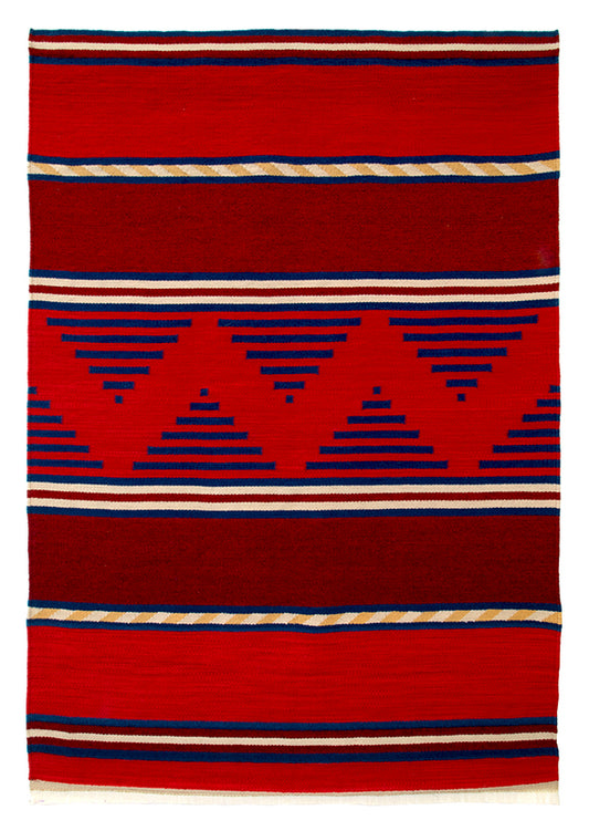 Hopi Serape woven by Ramona Sakiestewa, circa 1985-1990