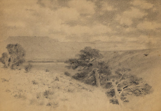 Untitled (Southern Colorado Landscape), Drawing, circa 1910