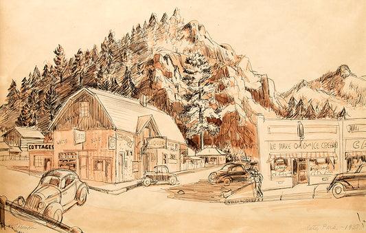 James Russell Sherman (1906-1989) artwork for sale. Estes Park (Colorado), Painting, 1938, Denver, Colorado, Art Gallery)