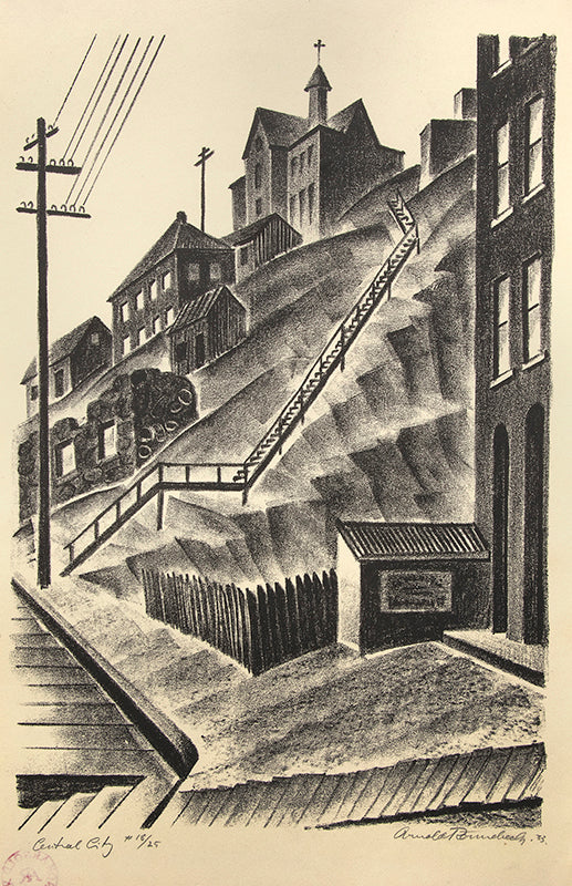 Arnold Ronnebeck, Central City (Colorado), dated 1933, lithograph on paper Print