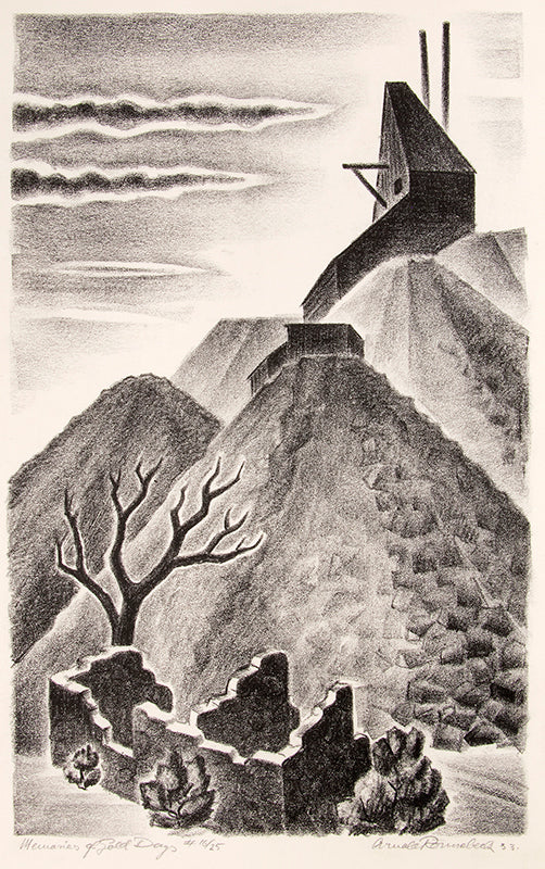 Memories of Gold Days (Old Mine Ruins, Colorado), Print, 1933