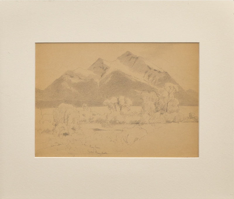 Untitled Sketch (Mount Sopris, Colorado near Aspen, Colorado), Drawing, circa 1910