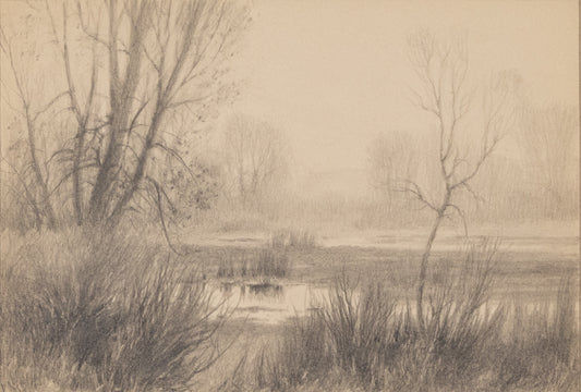 Untitled (Platte River or tributary), Drawing, circa 1910