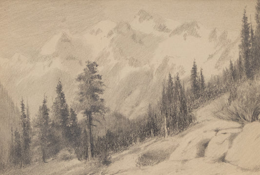 Untitled (San Juan Moutains, Pyramid Peak), Drawing, circa 1910