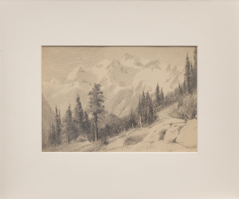 Untitled (San Juan Moutains, Pyramid Peak), Drawing, circa 1910