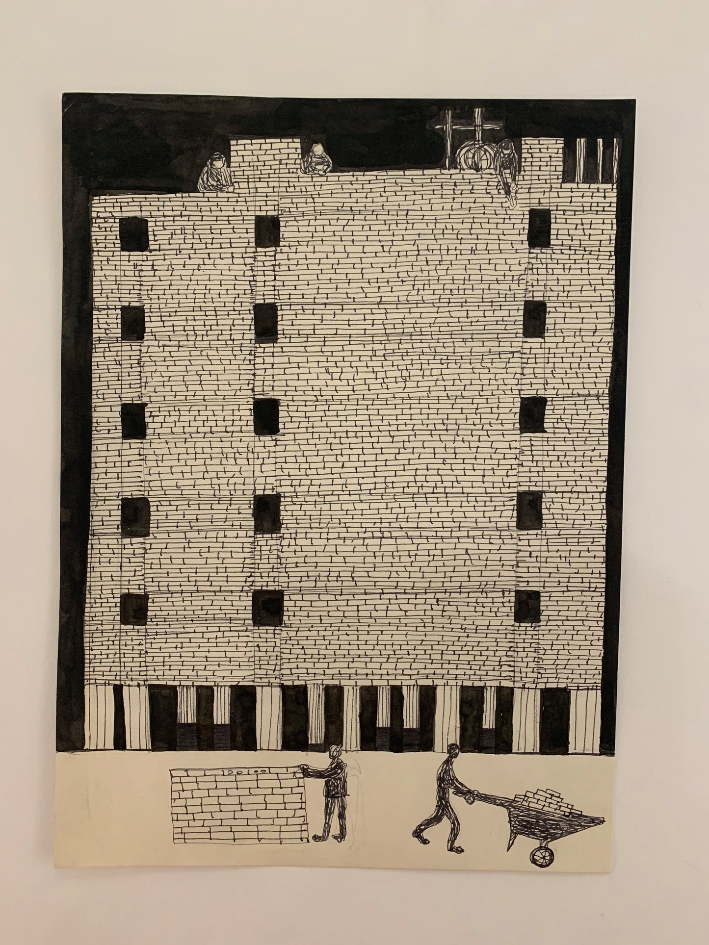 Untitled (Brick Layers), Painting