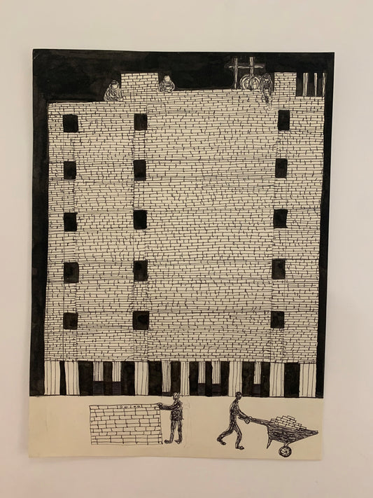 Untitled (Brick Layers), Painting