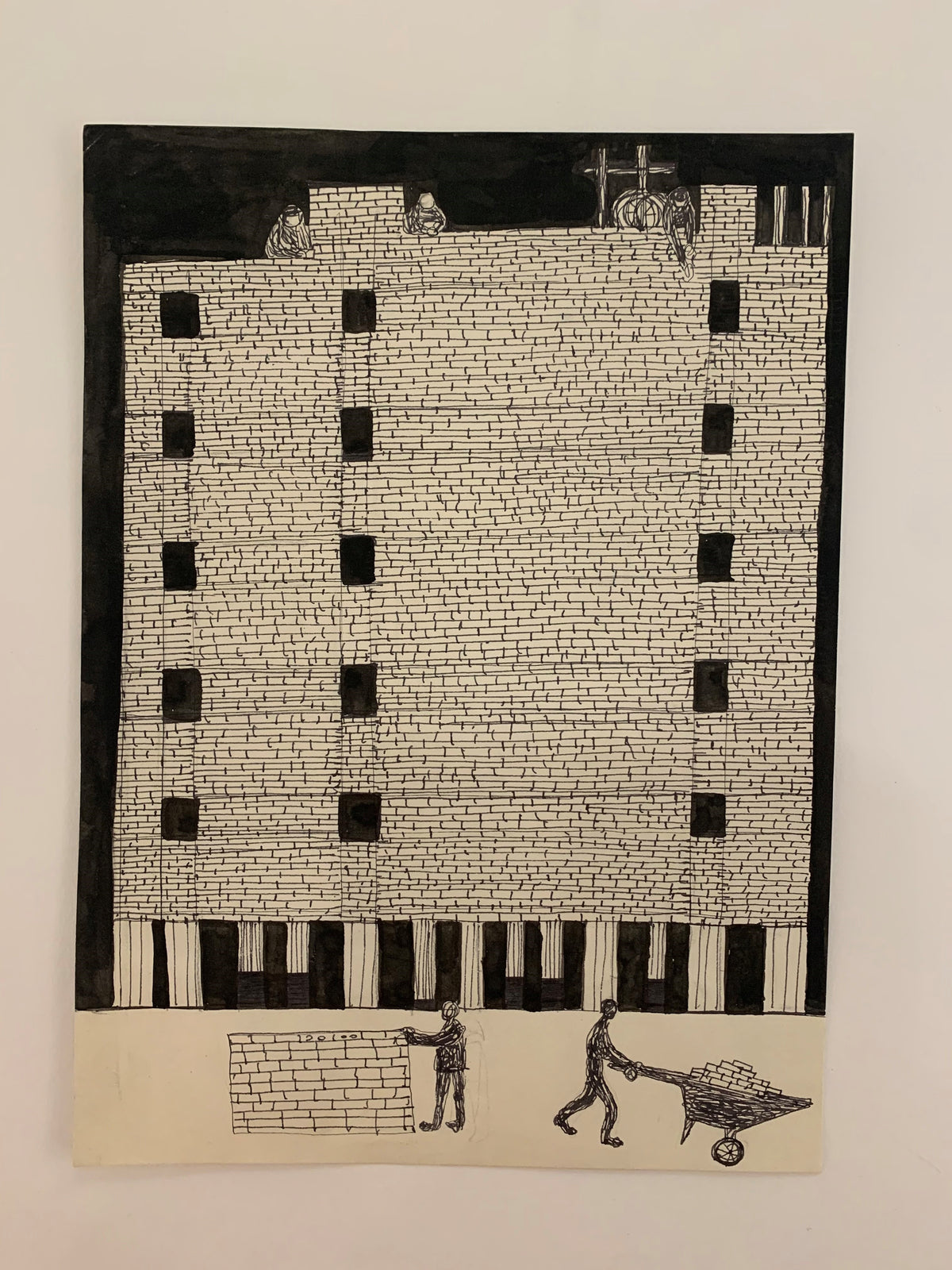 Untitled (Brick Layers), Painting