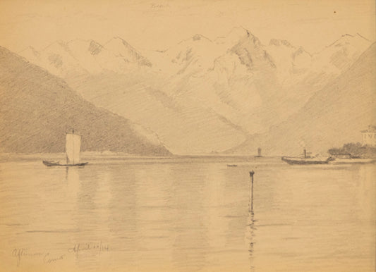 Afternoon, Como (Lake Como, Italy), Drawing, 1914