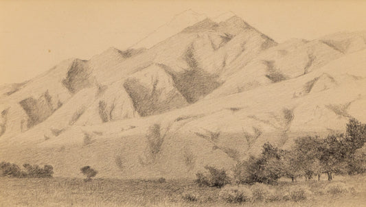 Untitled (Apple Orchard with Mountains), Drawing, circa 1910