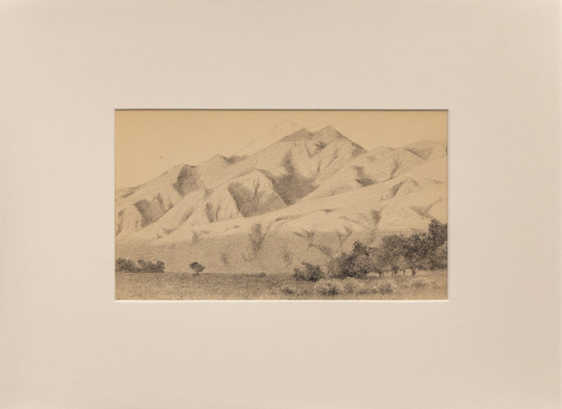Untitled (Apple Orchard with Mountains), Drawing, circa 1910