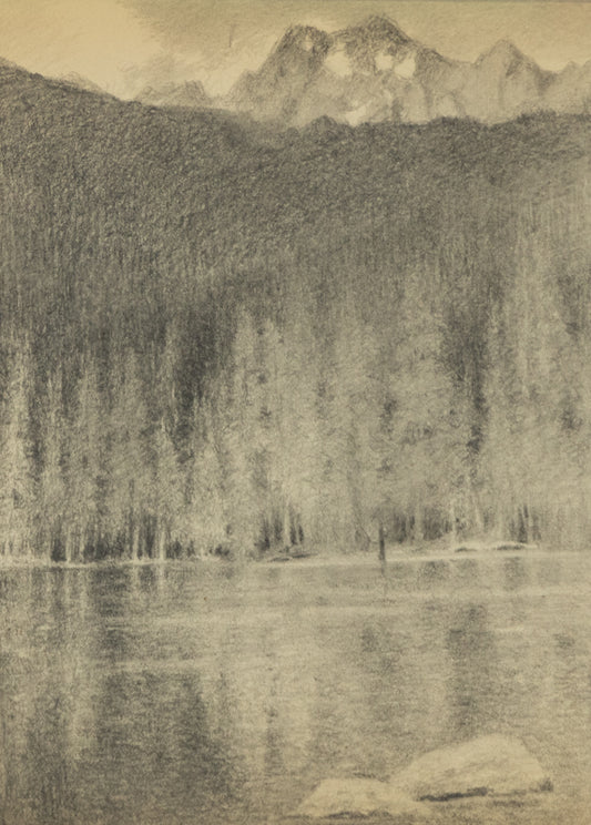 Fern Lake (Rocky Mountain National Park, Colorado), Drawing, circa 1910