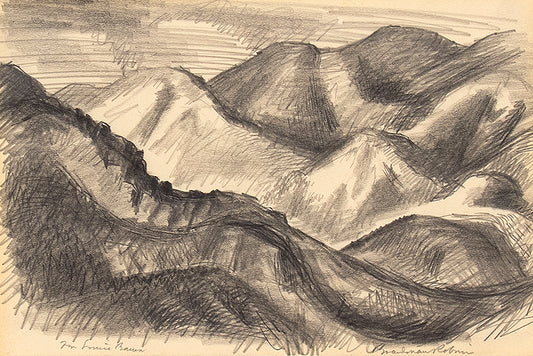 Untitled (Mountain Landscape, Colorado), Drawing