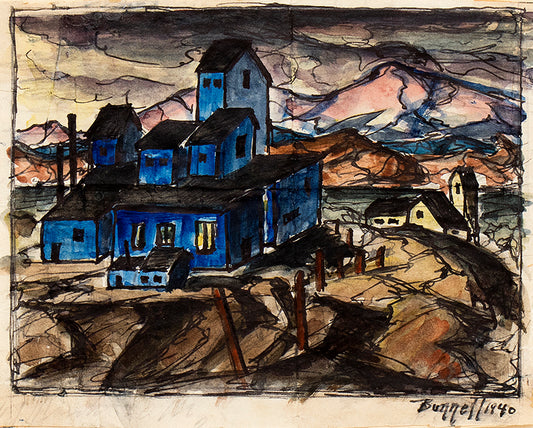 Untitled (Cripple Creek or Victor mine, Colorado), Painting, 1940