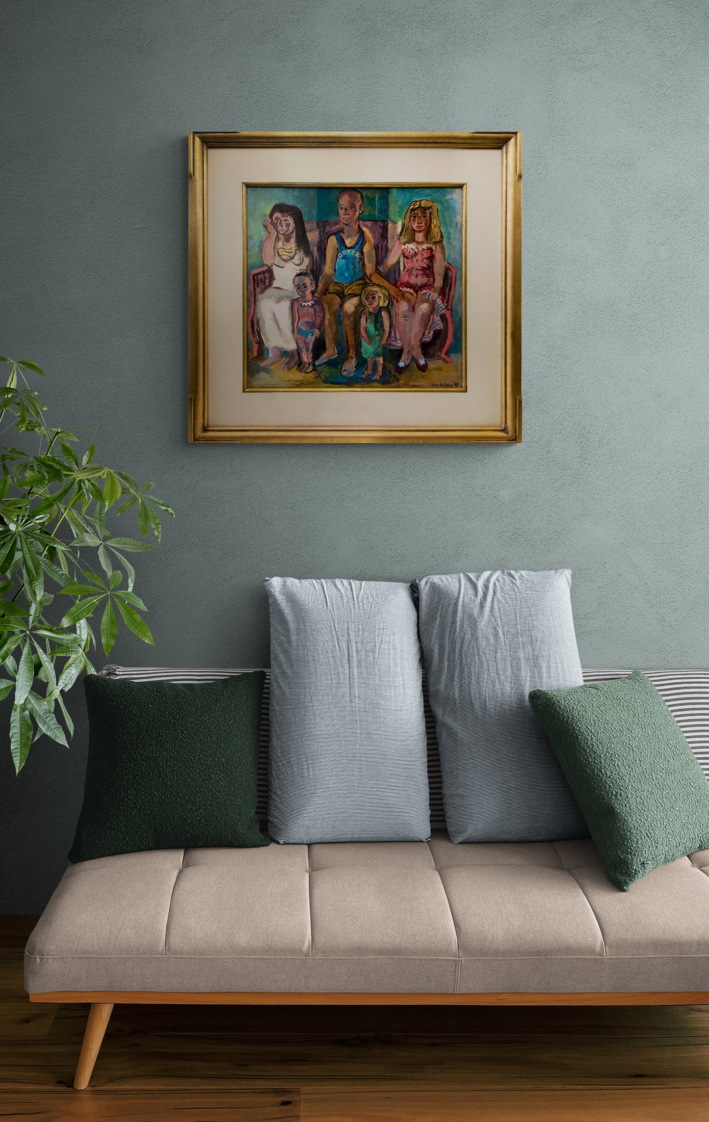 Ortez (Modernist Family Portrait), Painting, 1947