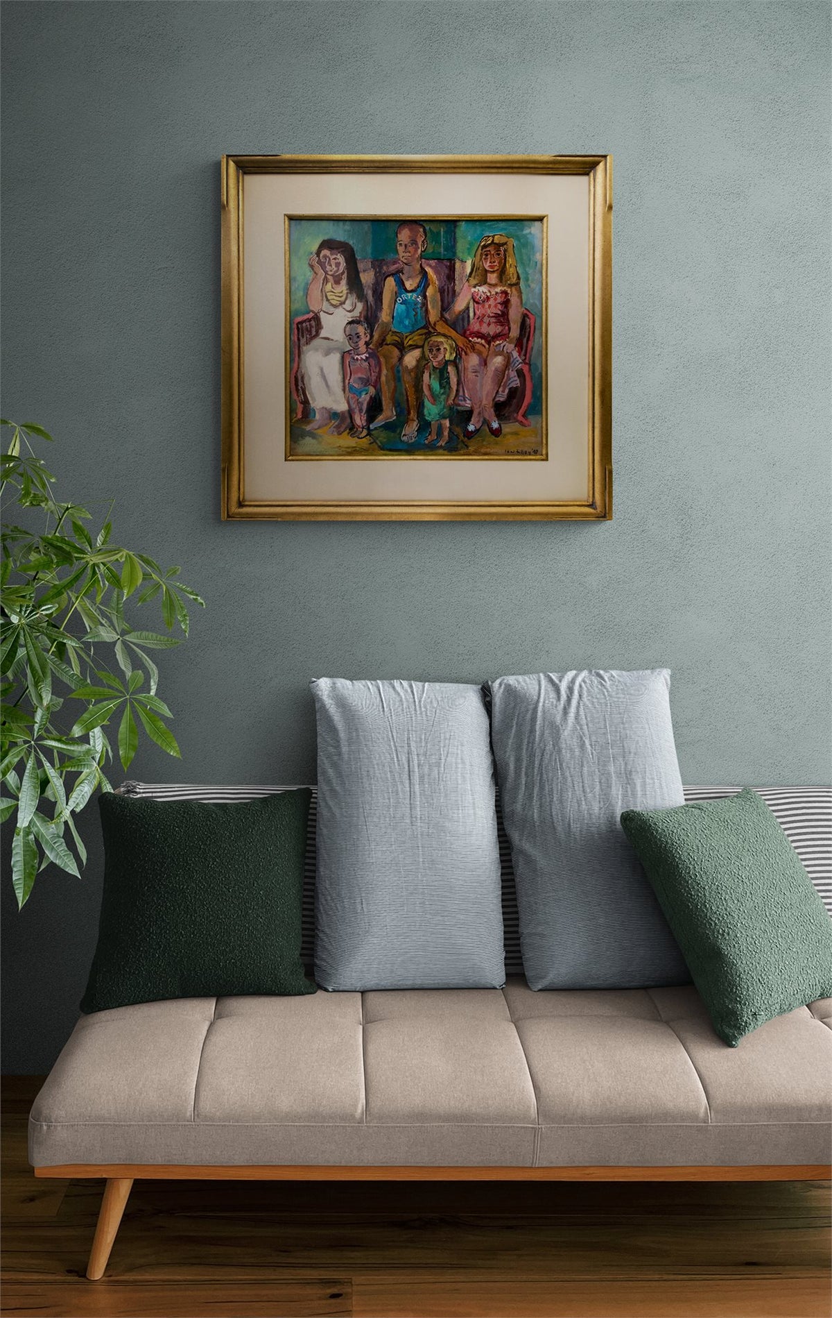 Ortez (Modernist Family Portrait), Painting, 1947