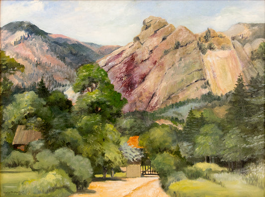 Sister Mary Norbert (1885-1979) artwork for sale. Untitled (Mountain Landscape in Summer), Painting, 1938, Denver, Colorado, Art Gallery)