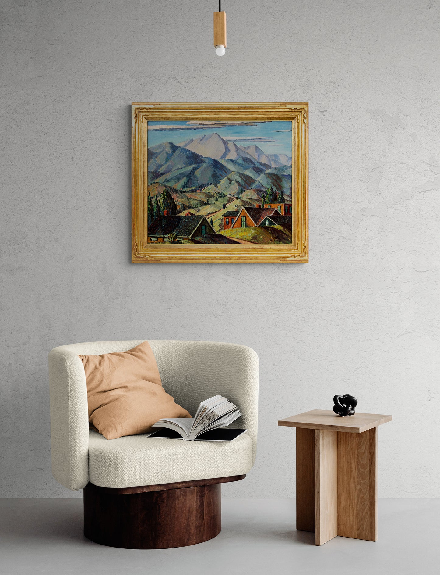 Untitled (Manitou Colorado with Pikes Peak View), Painting, circa 1928-1929